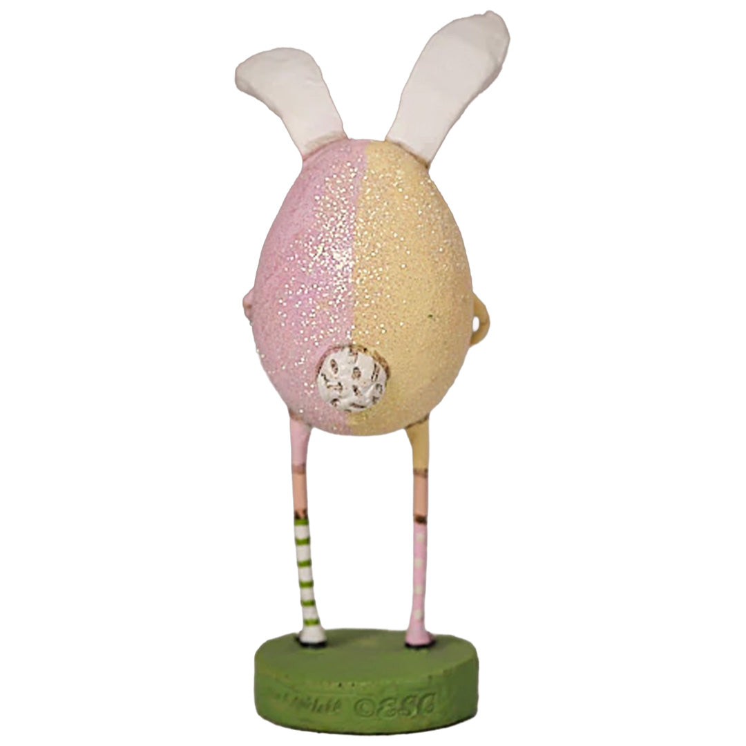 Eggbert Hopperton Spring Figurine and Collectible by Lori Mitchell back