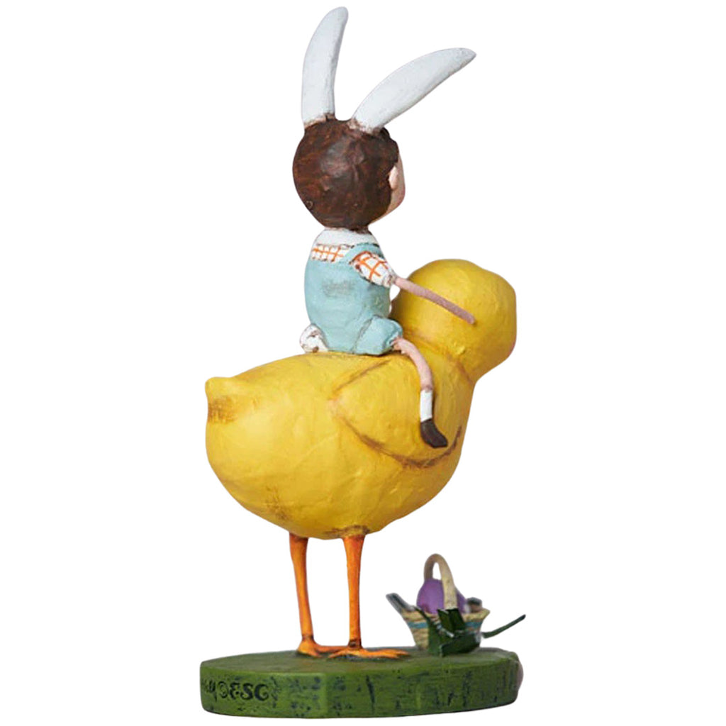 Elijah's Easter Chick Spring Figurine Collectible by Lori Mitchell back