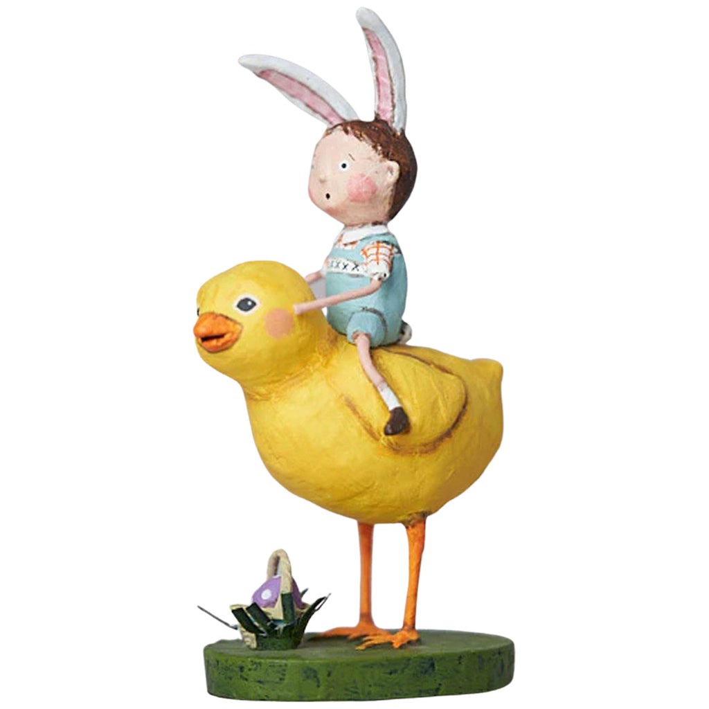 Elijah's Easter Chick Spring Figurine Collectible by Lori Mitchell front