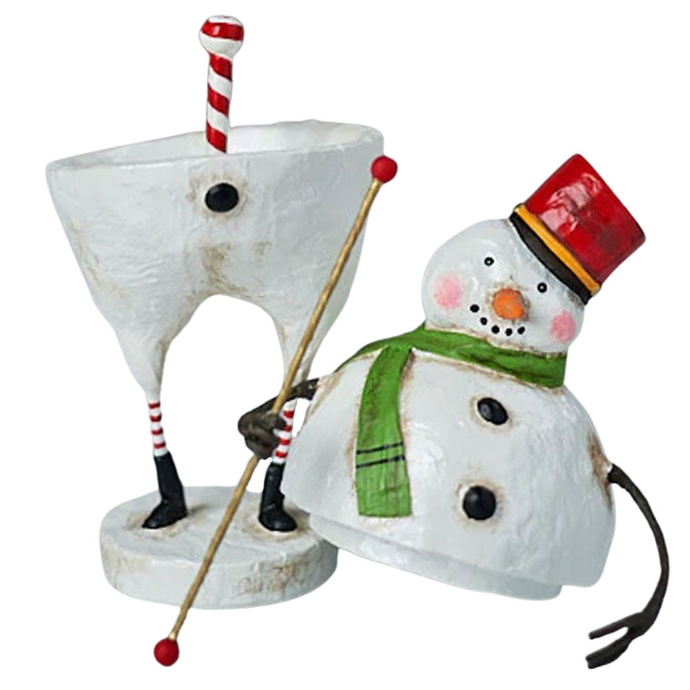 Frosty Fellow Container by Lori Mitchell opened
