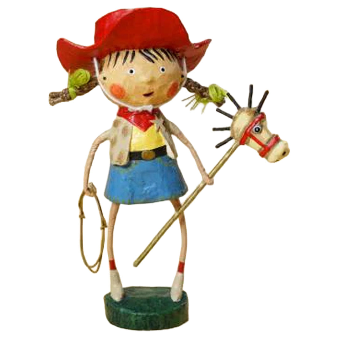 Cuddle Decor Lori Mitchell Getty Up Lil' Cowgirl 7"