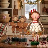 Cuddle Decor Lori Mitchell Gingerbread Workshop Set of 3 lifestyle