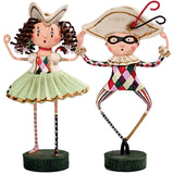 Cuddle Decor Lori Mitchell Harlequin and Columbine - Set of 2