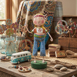 Cuddle Decor Hippie Chick Summer Figurine by Lori Mitchell front lifestyle