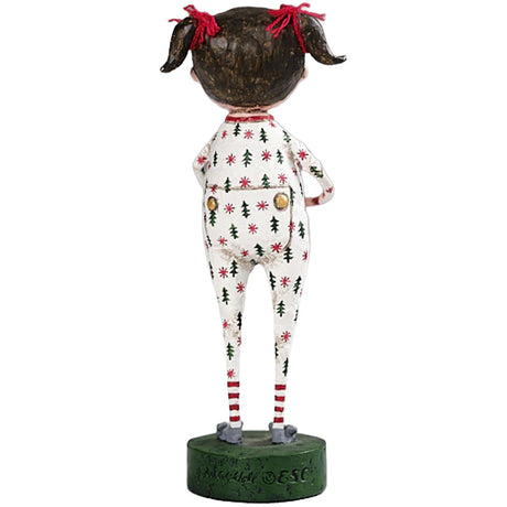 Jenny's Christmas Jammies Christmas Figurine by Lori Mitchell back
