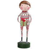 Joey's Christmas Jammies Christmas Figurine by Lori Mitchell front