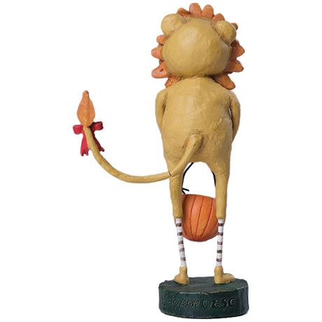 King Of The Jungle Halloween Figurine by Lori Mitchell back new version 
