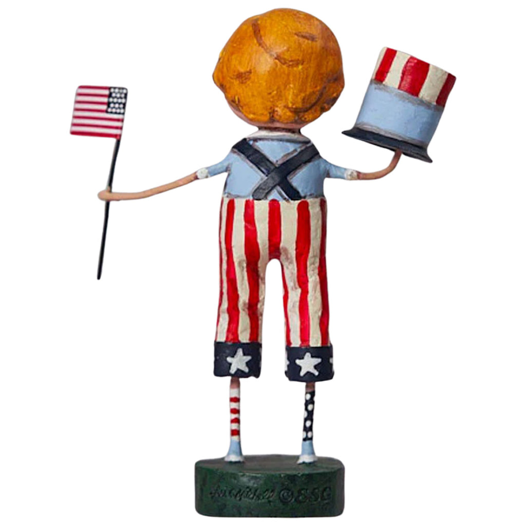 Land That I Love Patriotic Figurine by Lori Mitchell back