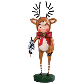 Little Dasher Christmas Figurine and Collectible by Lori Mitchell new version front
