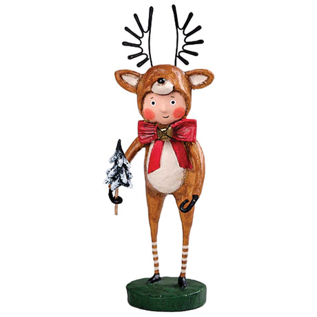 Little Dasher Christmas Figurine and Collectible by Lori Mitchell new version front