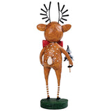 Little Dasher Christmas Figurine and Collectible by Lori Mitchell new version back