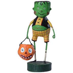 Little Frankie Stein Halloween Figurine by Lori Mitchell new version front