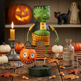 Cuddle Decor Little Frankie Stein Halloween Figurine by Lori Mitchell lifetyle