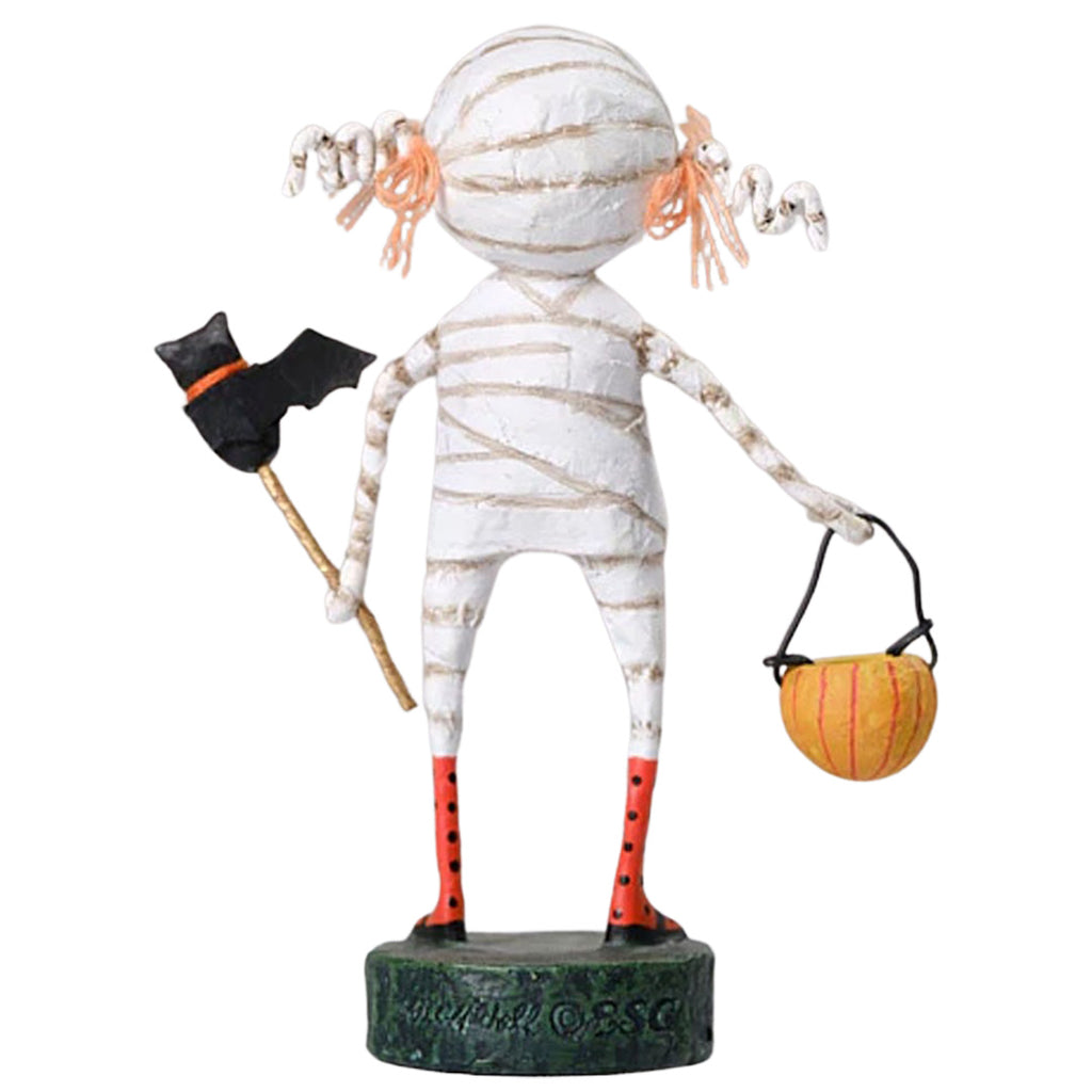 Minnie Mummy Halloween Figurine by Lori Mitchell back