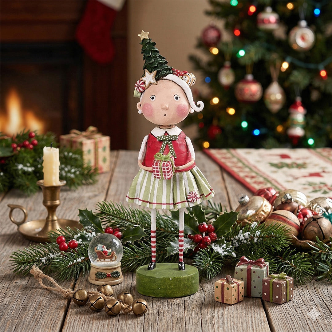 ☆christmas sale【魔女の棲む森 ～雪の日の花畑～】クリスマスリース Mrs. Santa Claus by Lori Mitchell – Cuddle Decor