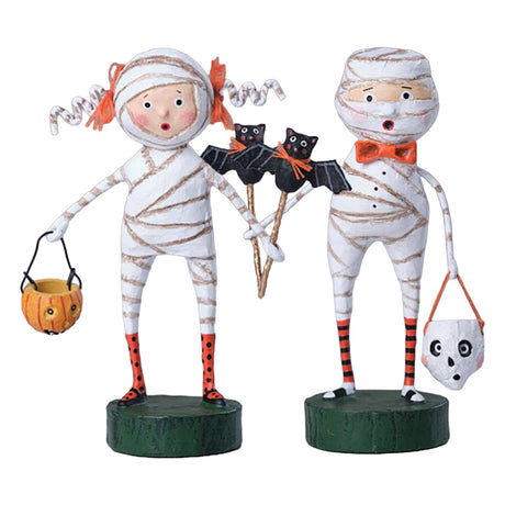 A Mummy Parade Halloween Figurine and Collectible by Lori Mitchell new version