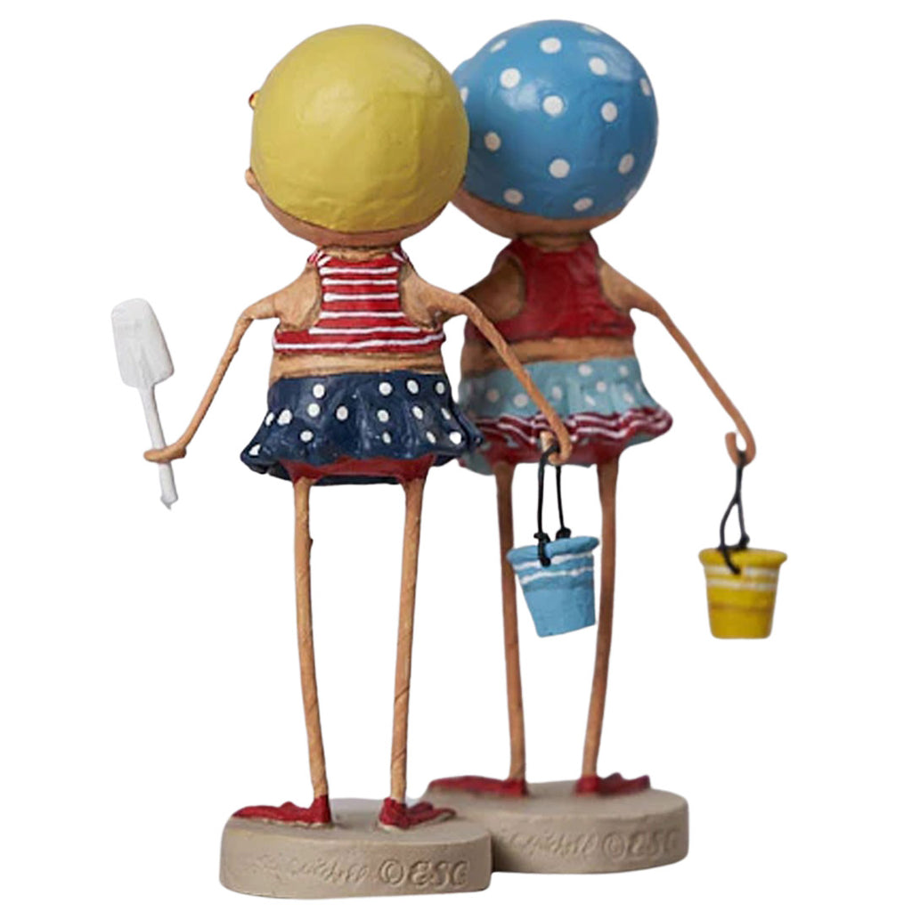 Bathing Beauties Summer Figurine by Lori Mitchell back