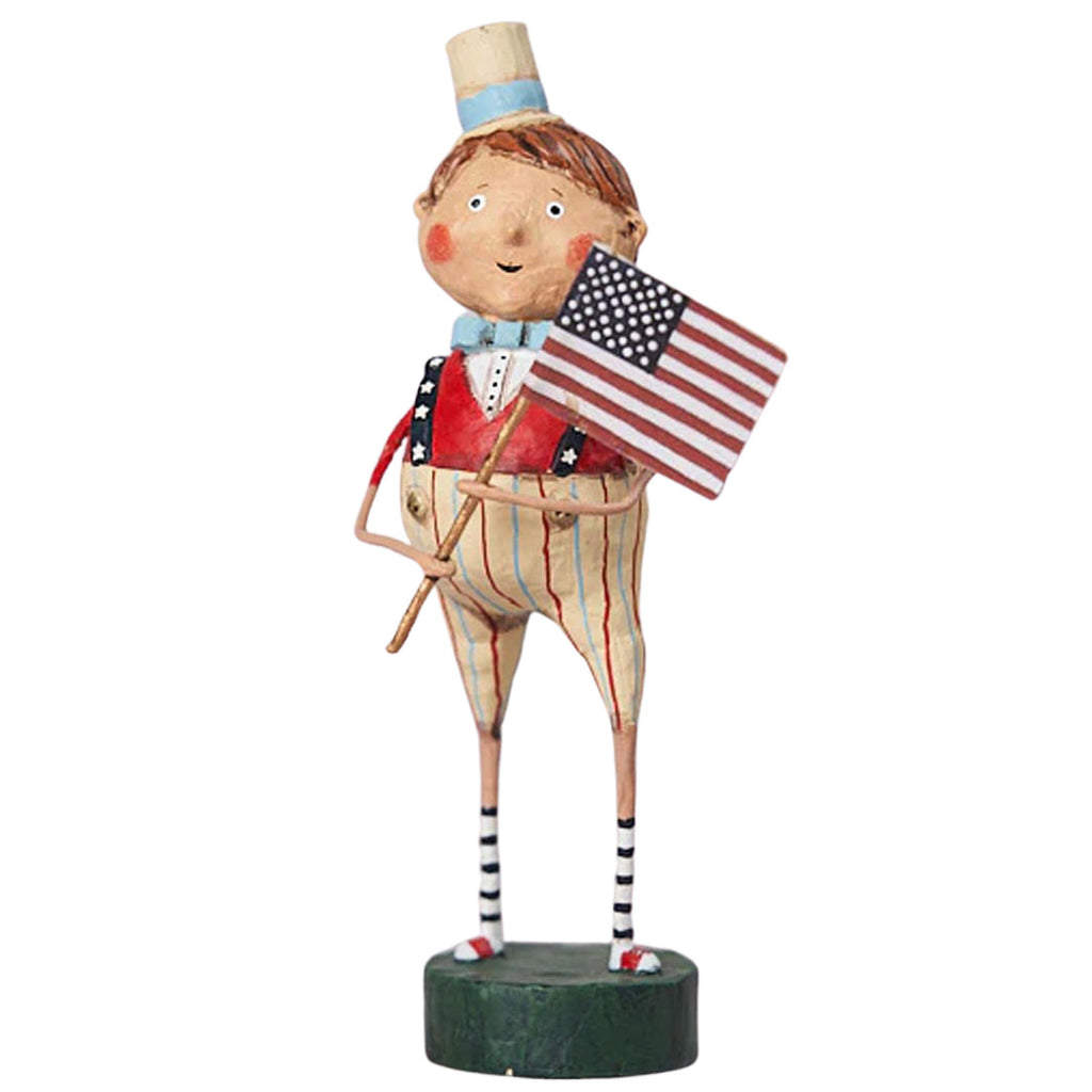 Franklin Freedom Summer Patriotic Collectible Figurine by Lori Mitchell