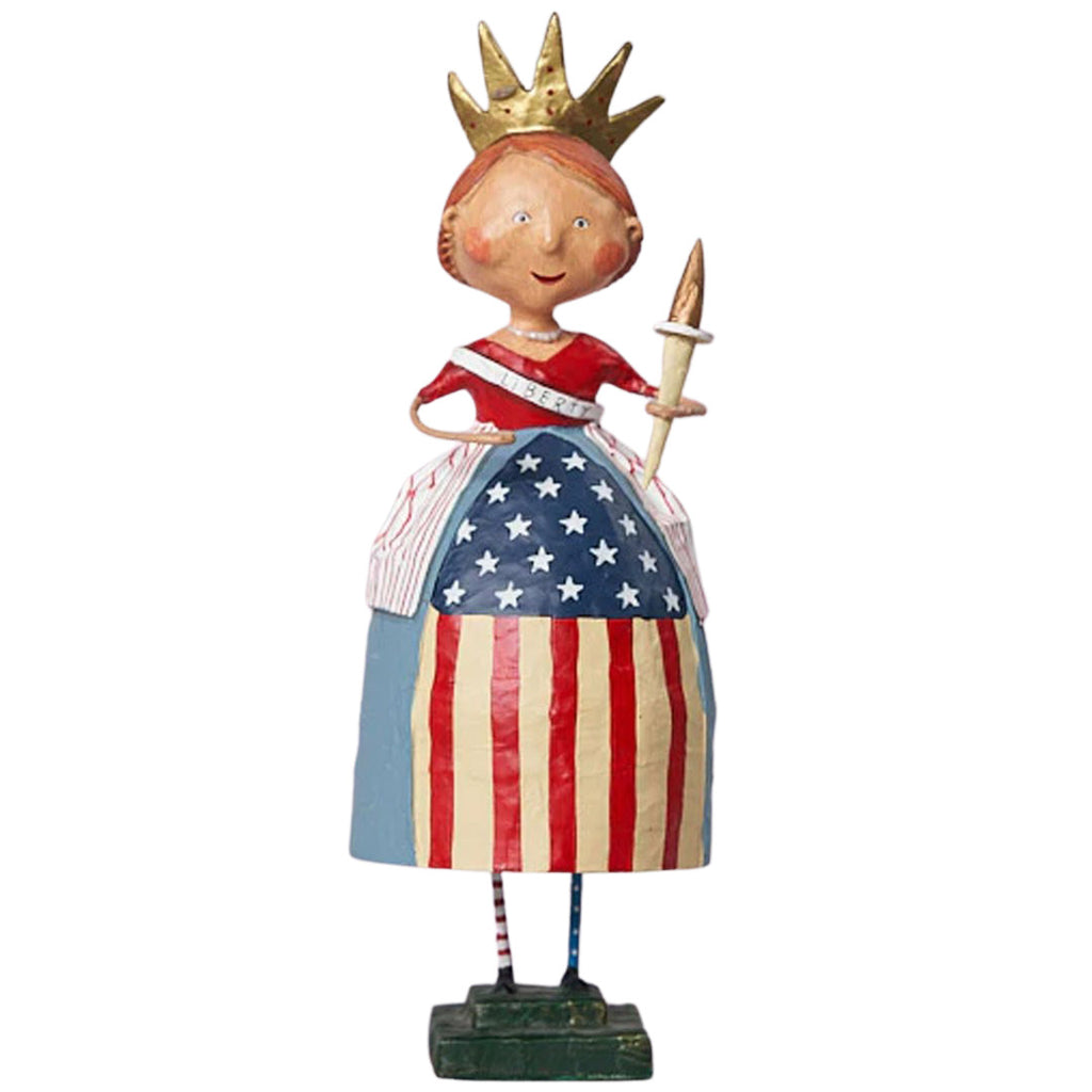 Lady Liberty Patriotic Figurine Collectible by Lori Mitchell