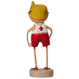 Lars The Lifeguard Summer Figurine by Lori Mitchell back