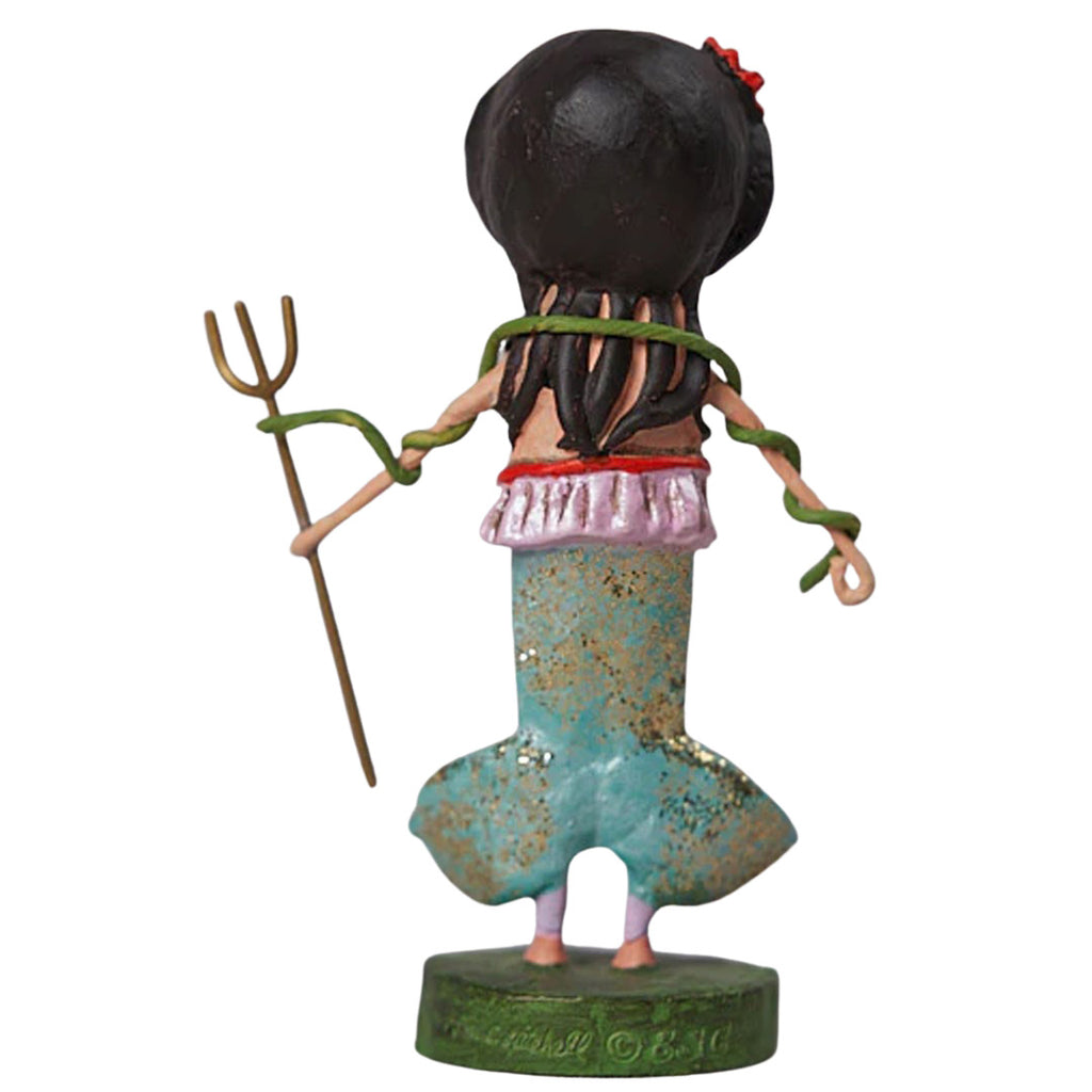 Marina Mermaid Summer Collectible Figurine by Lori Mitchell back