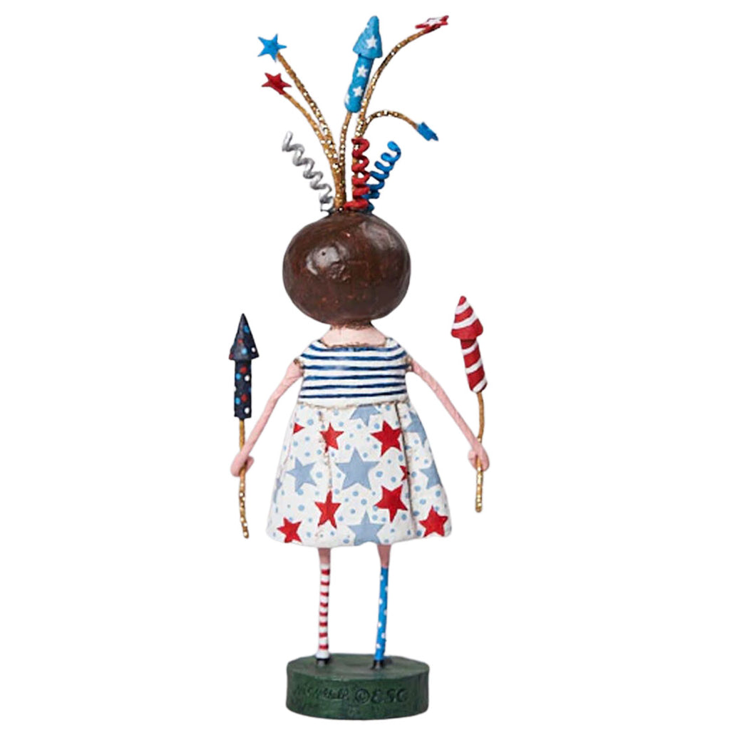 Putting on a Show Patriotic Collectible Figurine by Lori Mitchell back