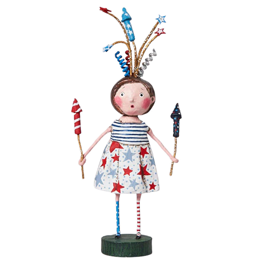 Putting on a Show Patriotic Collectible Figurine by Lori Mitchell 