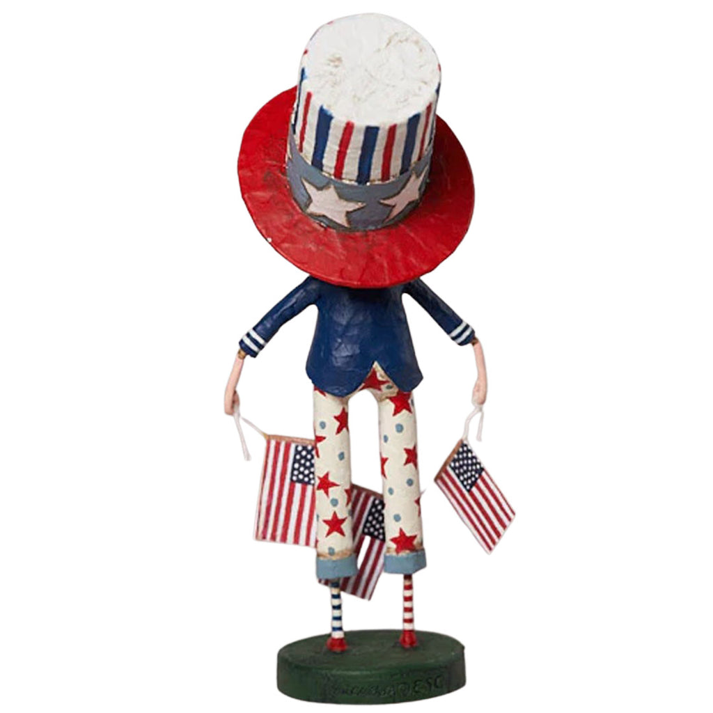 Sam I Am Patriotic and Summer Collectible Figurine by Lori Mitchell back