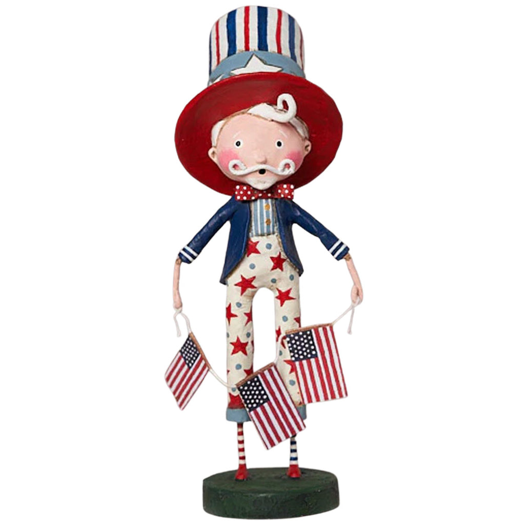 Sam I Am Patriotic and Summer Collectible Figurine by Lori Mitchell
