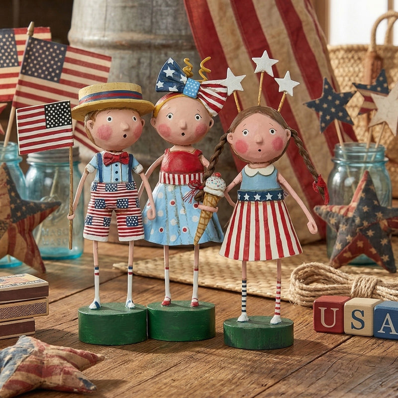 Cuddle Decor Lori Mitchell Patriotic Spark - Set of 3 lifestyle