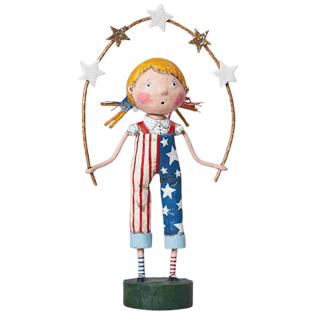 Star Spangled Patriotic Collectible Figurine by Lori Mitchell
