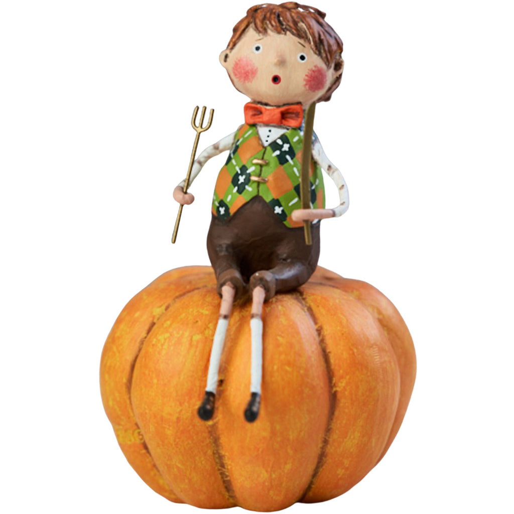 Peter Pumpkin Eater Fall Figurine by Lori Mitchell