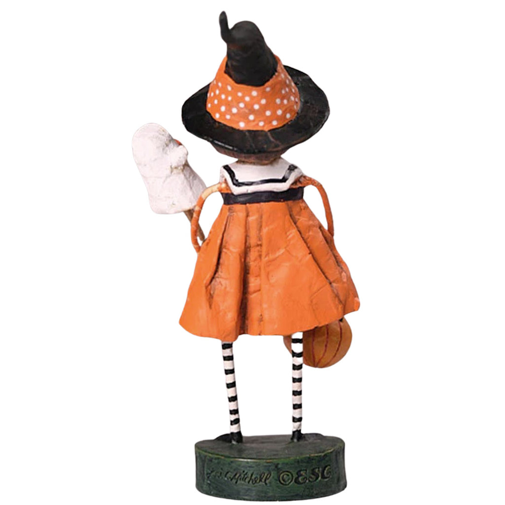 Precious Pumpkin Halloween Figurine and Collectible by Lori Mitchell back