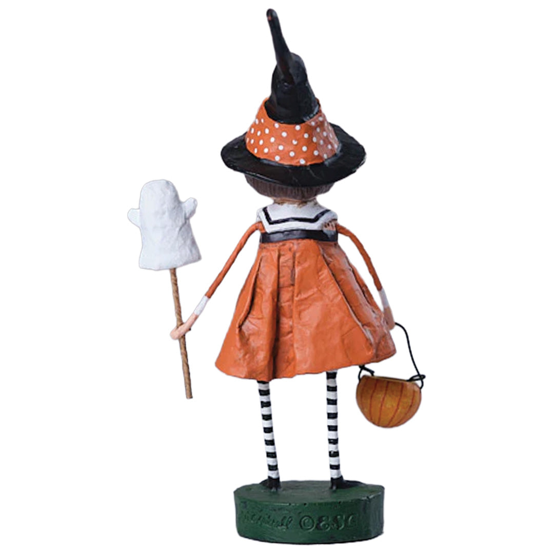 Precious Pumpkin Halloween Figurine and Collectible by Lori Mitchell new version back