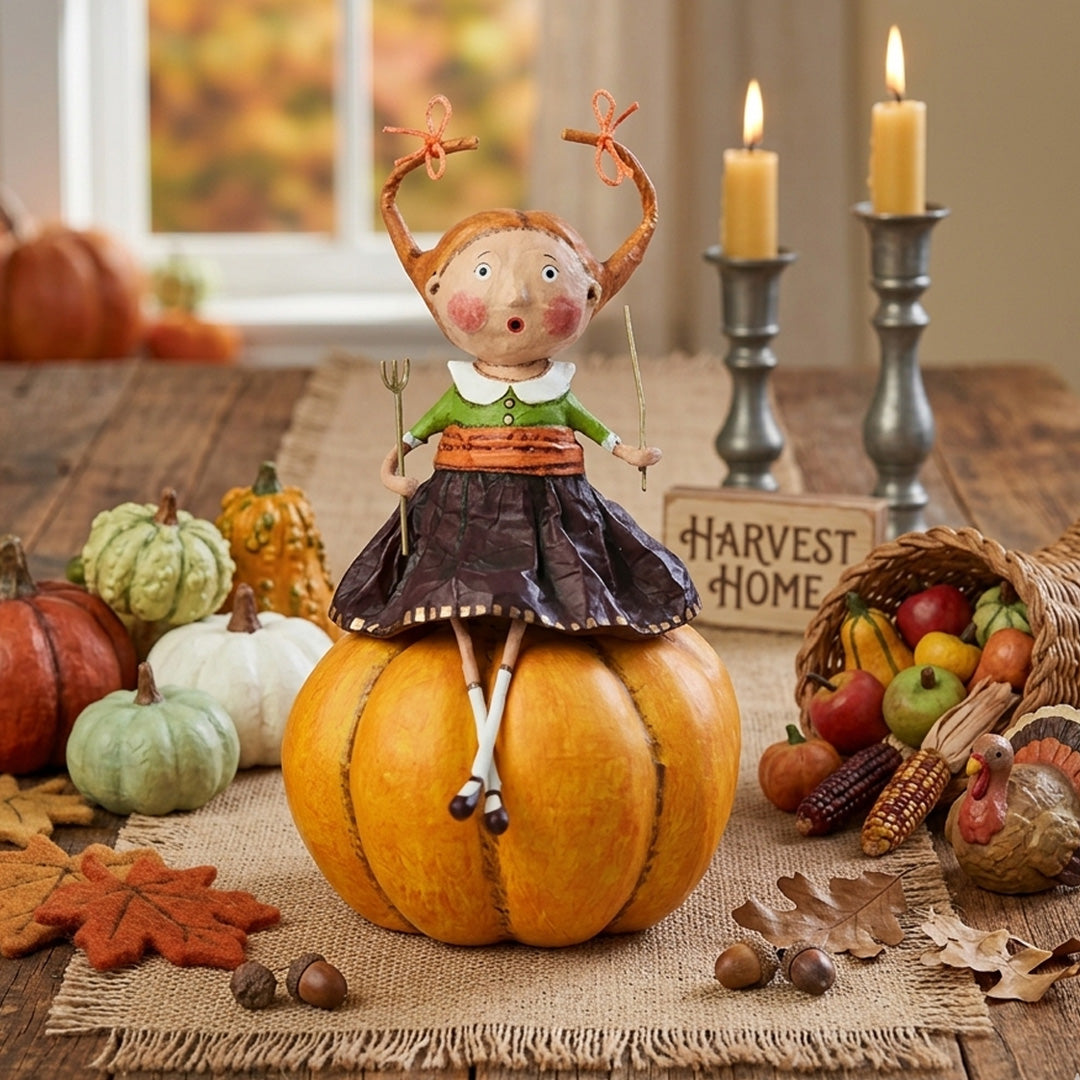 Cuddle Decor Prissy Pumpkin Eater by Lori Mitchell lifestyle