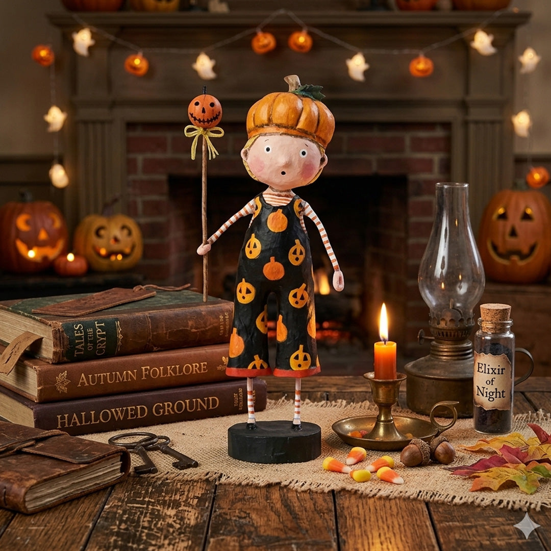 Cuddle Decor Pumpkin Patches Halloween Figurine by Lori Mitchell lifestyle
