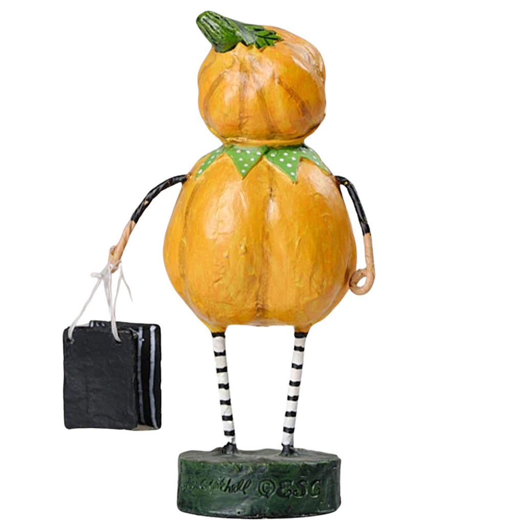 Punkin Pie Halloween Figurine and Collectible by Lori Mitchell back