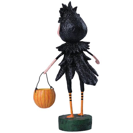 Ravishing Raven, Halloween Figurine, designed by Lori Mitchell front new version back