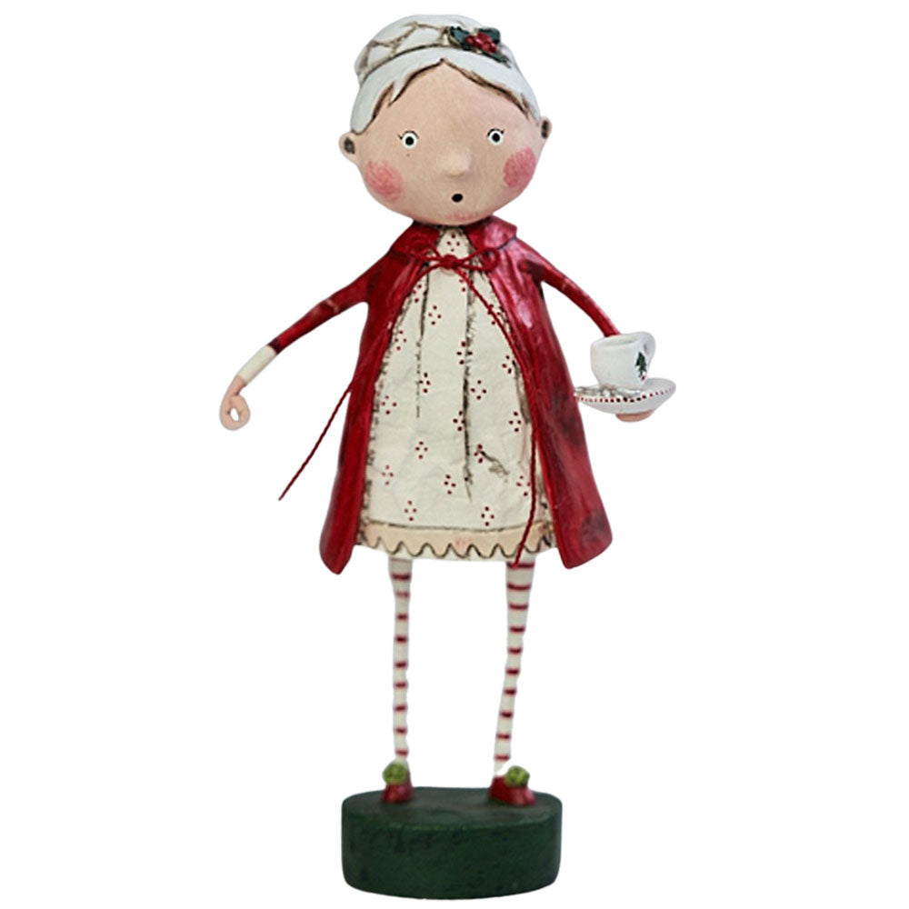 Rosy Cozy Mrs. Claus Christmas Figurine Collectible by Lori Mitchell front