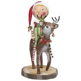 Cuddle Decor Lori Mitchell Run Run Reindeer front