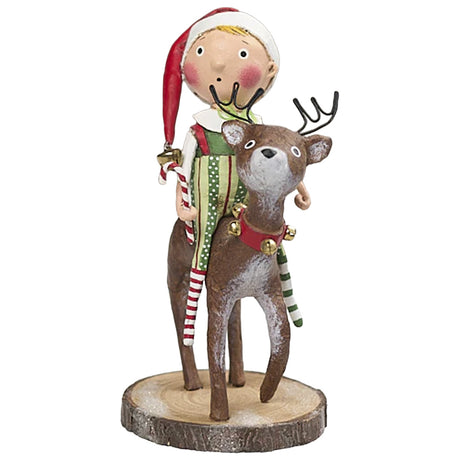 Cuddle Decor Lori Mitchell Run Run Reindeer front
