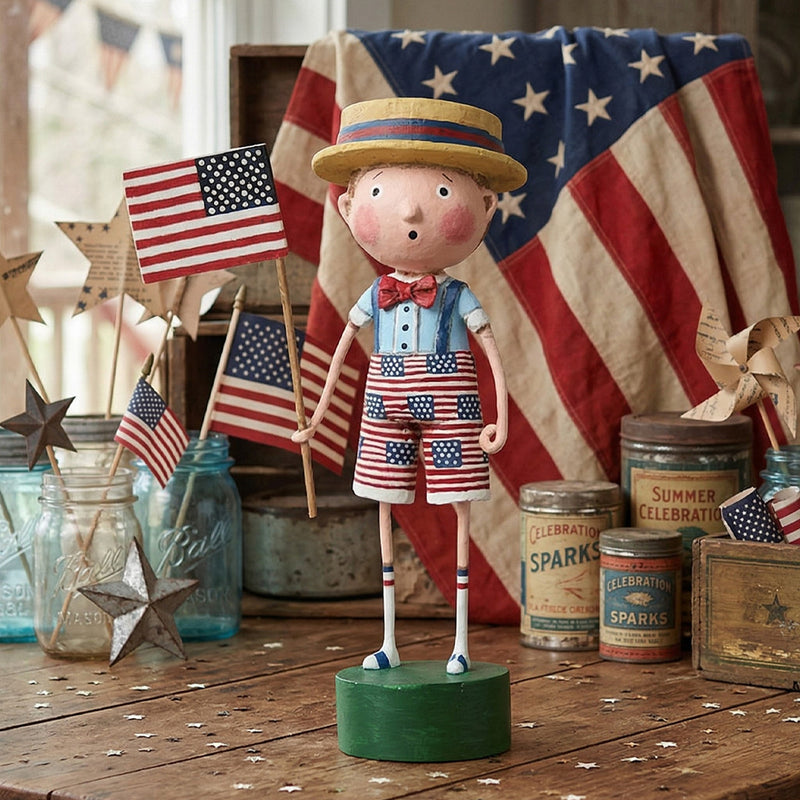 Cuddle Decor Lori Mitchell Sammies Stars and Stripes front lifestyle