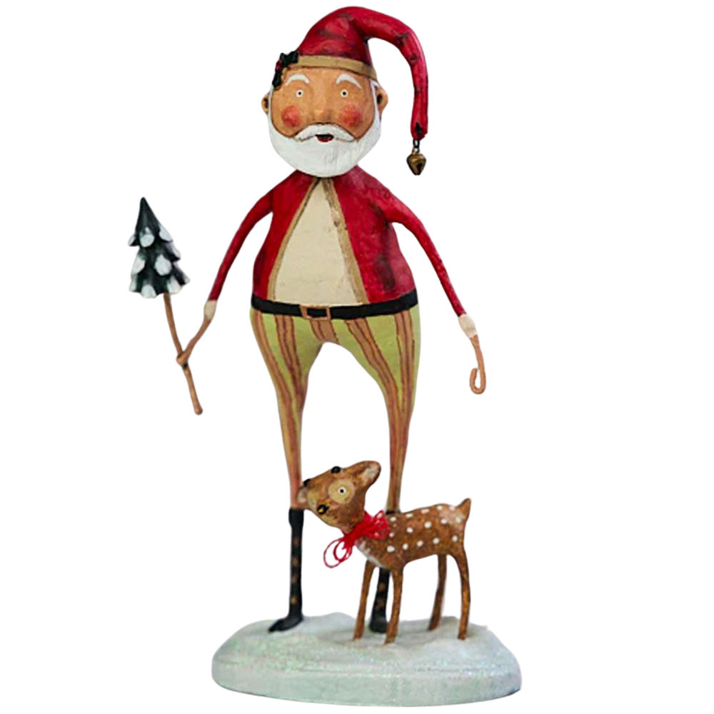 Santa Claus & Baby Comet Christmas Figurine by Lori Mitchell front