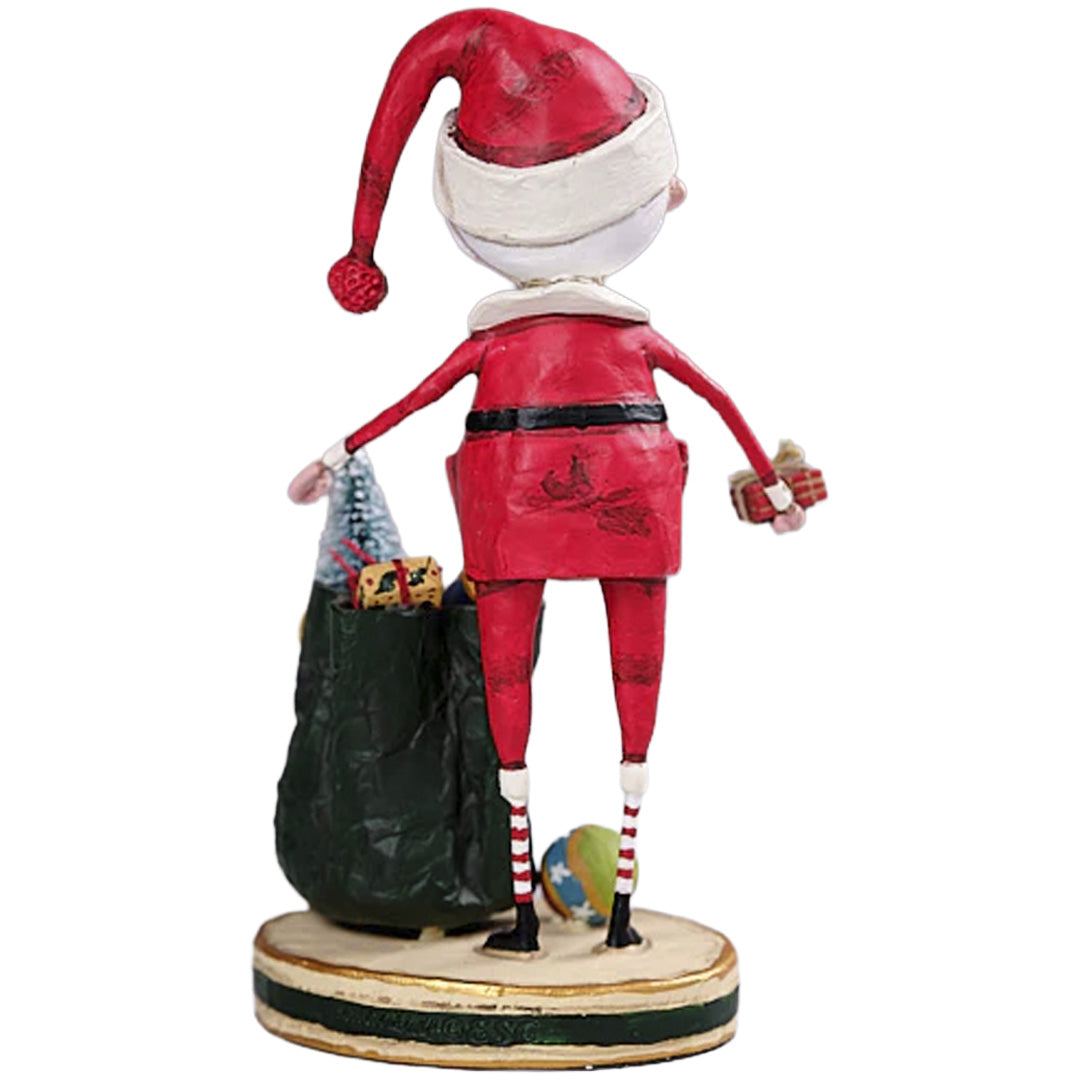 Santa & His Sack by Lori Mitchell back
