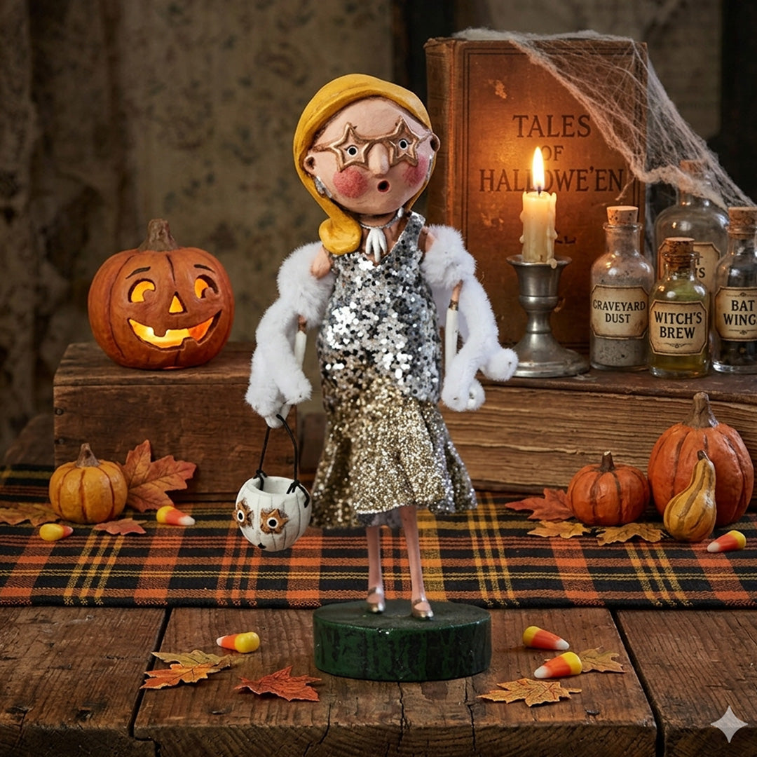 Cuddle Decor Scarlette Starlet Halloween Figurine and Collectible by Lori Mitchell lifestyle