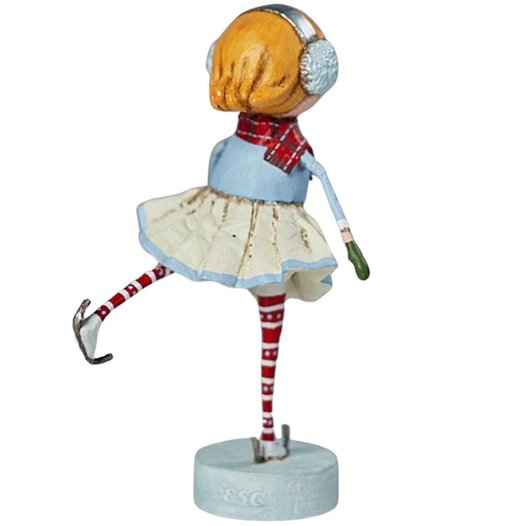 Skating Katie Christmas Figurine and Collectible by Lori Mitchell back