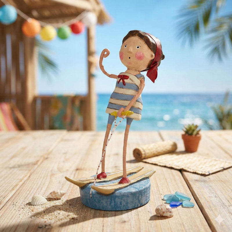 Cuddle Decor Ski Babe Summer Figurine by Lori Mitchell lifestyle