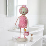 Cuddle Decor Spa Day everyday Figurine Collectible by Lori Mitchell  front lifestyle