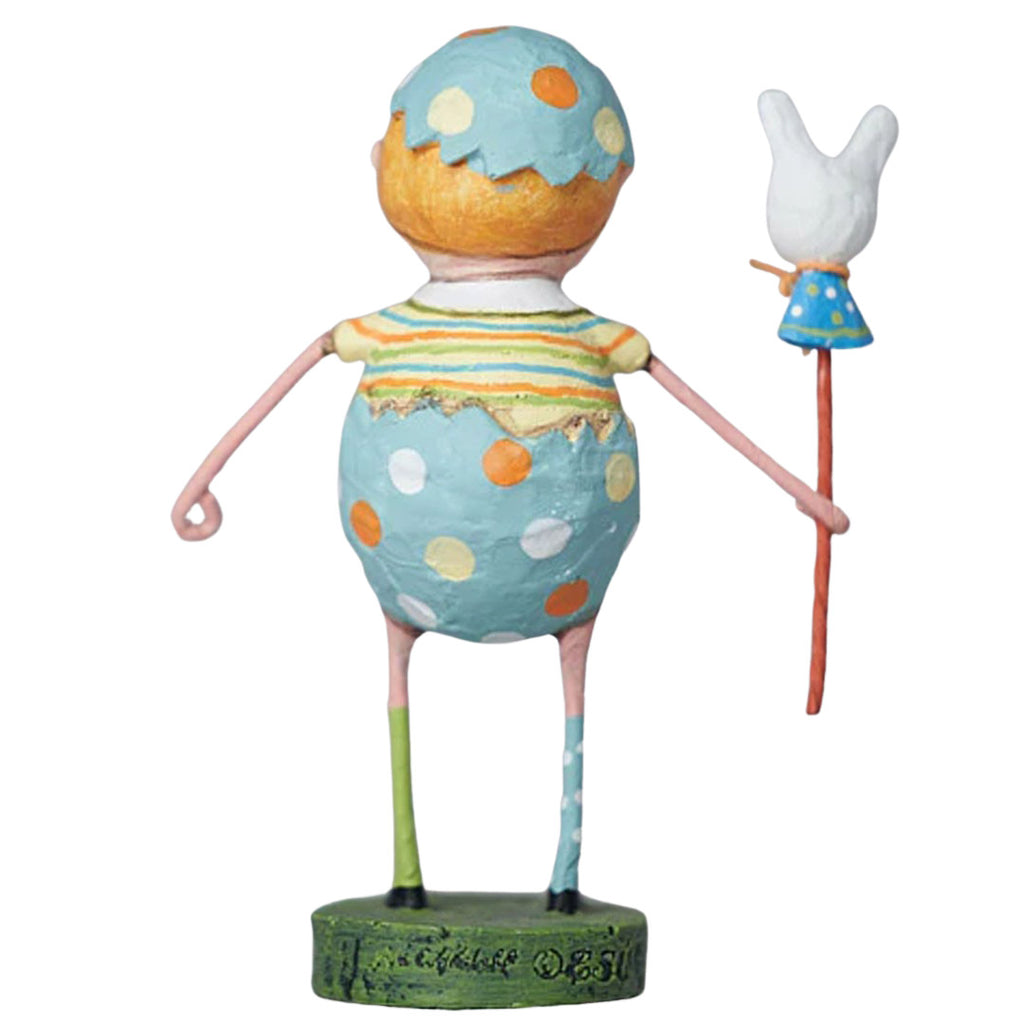 Lori Mitchell All Cracked Up Spring Easter Figurine and Collectible back