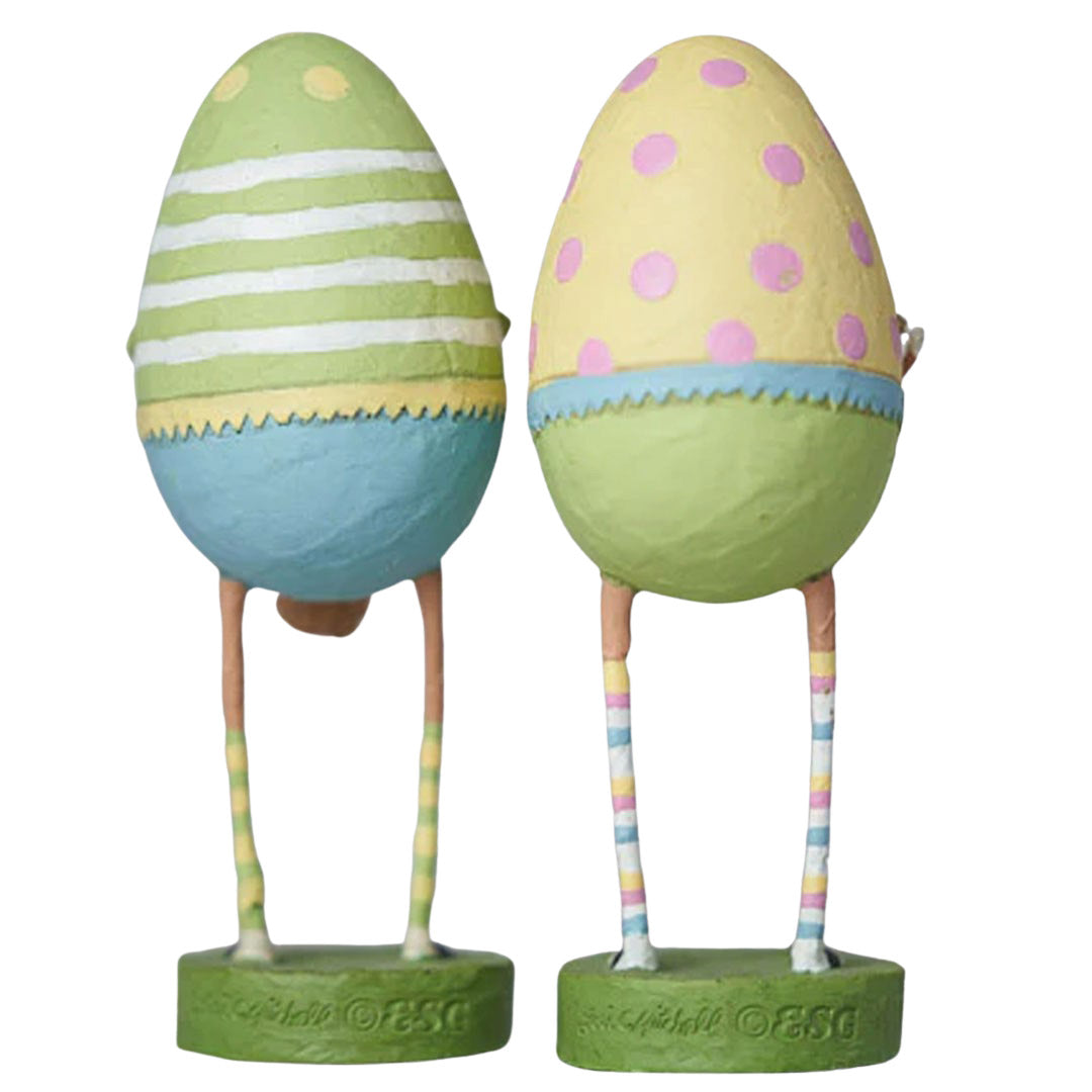 Eggland's Best Duo Easter Spring Figurine Collectible by Lori Mitchell back